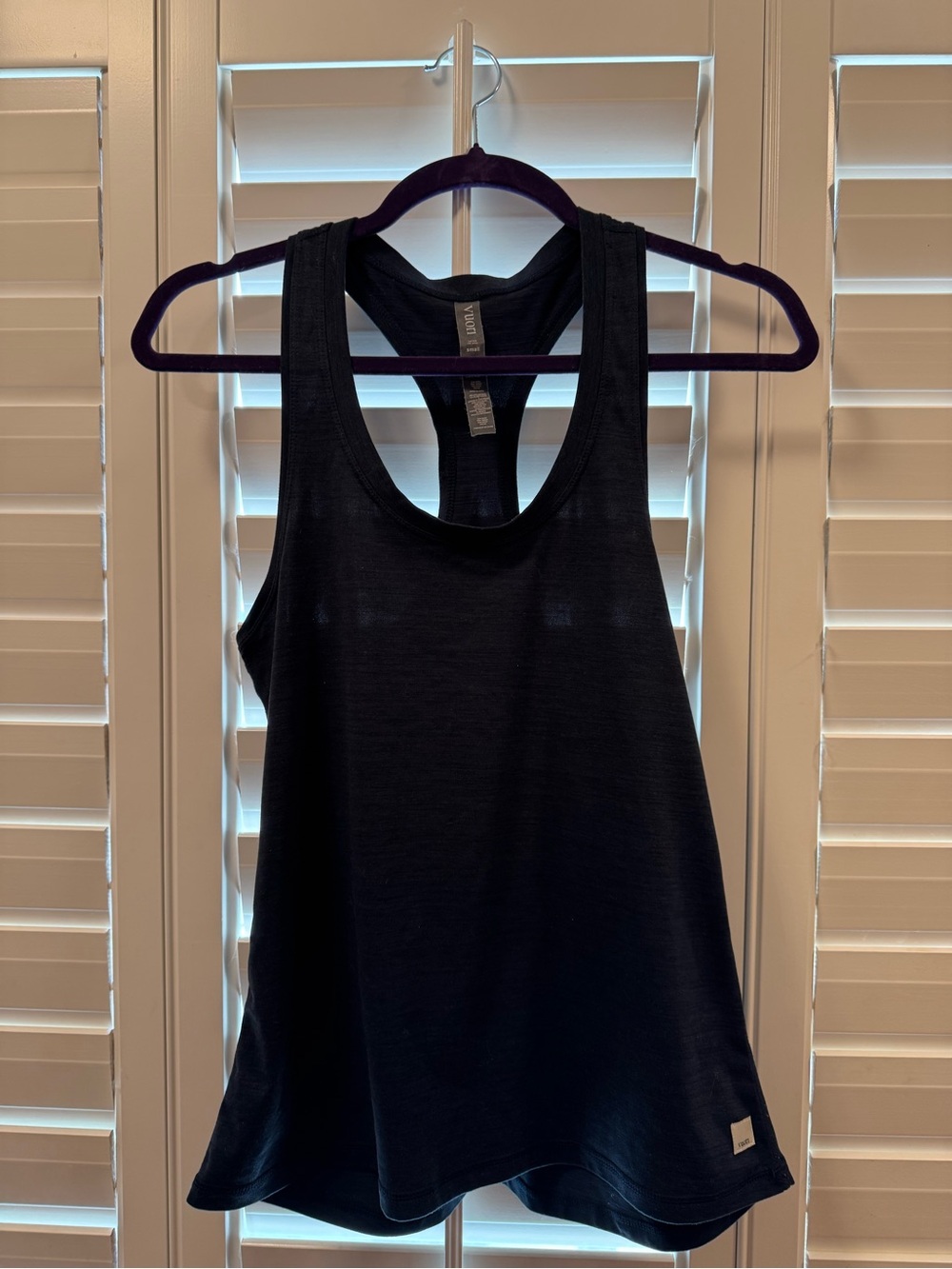 Vuori Navy Lux Performace Racerback Tank Sz Small